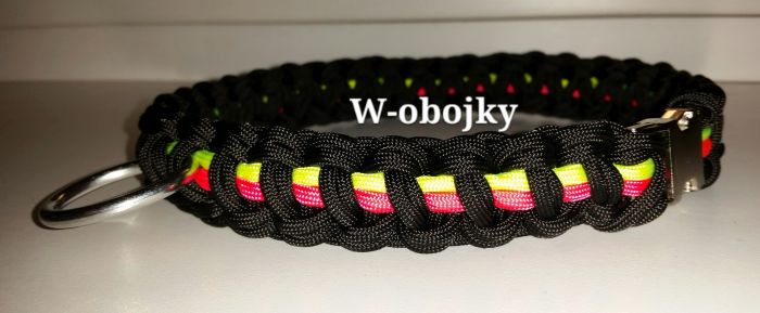 Obojek 50 cm, kovová spona, 2 kroužky
