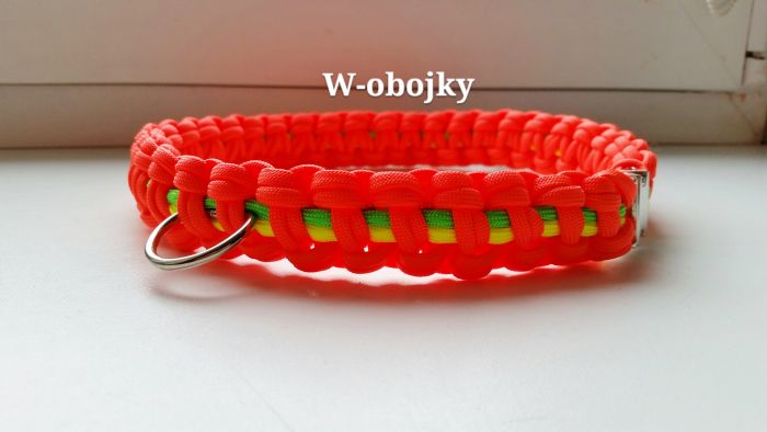 Obojek 51 cm, kovová spona, 2 kroužky