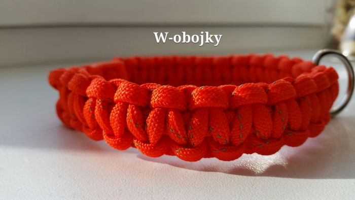 Oboječek oranžové barvy s reflexními prvky - délka 29 cm