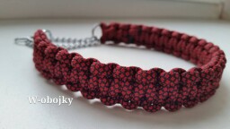 Polostahovací obojek - výplet 31 cm + možnost prodloužení až o 10 cm řetízku