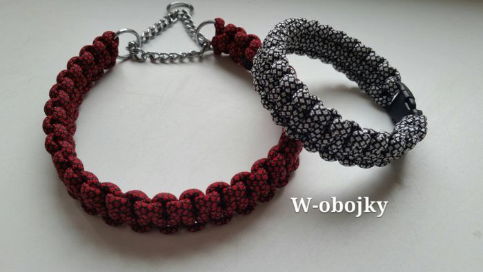 Polostahovací obojek - výplet 31 cm + možnost prodloužení až o 10 cm řetízku