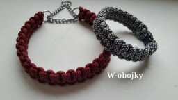 Polostahovací obojek - výplet 31 cm + možnost prodloužení až o 10 cm řetízku