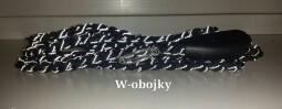 Vodítko z Ultrareflexního Paracordu - černé (160cm)