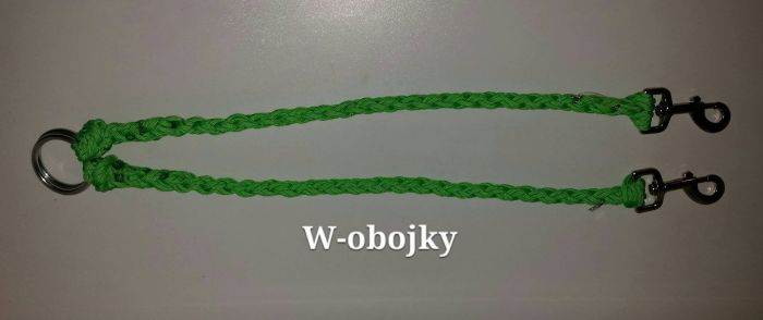 Vodítko 150 cm + rozdvojka 2x 50 cm pro Bedřicha a Brůňu