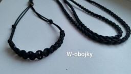 Výstavní vodítko černé s podkrčníkem