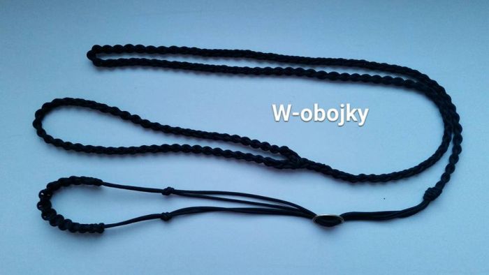 Výstavní vodítko černé s podkrčníkem