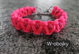 Polostahovací obojek v barvě růžová neon+růžový diamant 